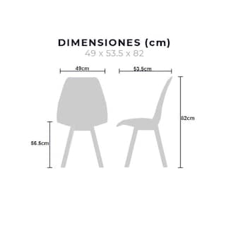 Foto 7 | Foto 7 | Comedor Mundo Inf T5 Frankfurt color Gris para 4 Personas