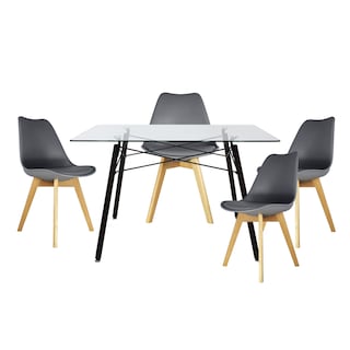 Foto 1 | Foto 1 | Comedor Rectangular T5n Frankfurt Mundo In Cristal 4 Personas Gris