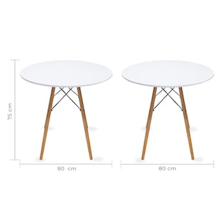 Foto 6 | Foto 6 | Comedor Circular color Blanco Frankfurt Mundo In Melamina 4 Personas