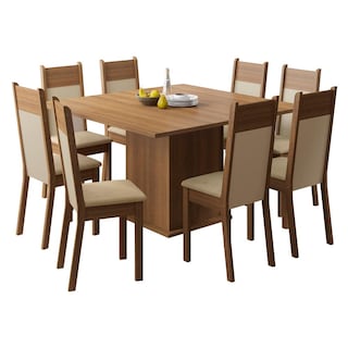 Foto 1 | Foto 1 | Comedor Madesa Panamá Tapa Madera con 8 Sillas Marrón