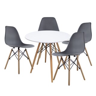 Foto 1 | Foto 1 | Comedor Circular Mundo In 80 cm Oslo Multicolor + 4 Sillas Eames