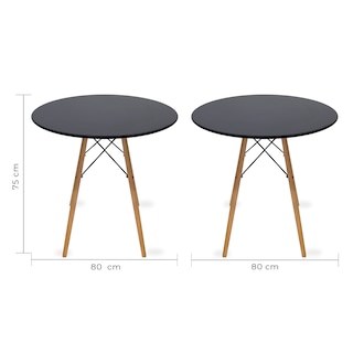 Foto 5 | Foto 5 | Comedor Circular Mundo In 80 cm Oslo Multicolor + 4 Sillas Eames