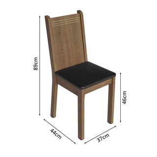 Foto 3 | Foto 3 | Juego de Comedor Mesa Tablero De Madera 4 Sillas Marrón/gris/negro