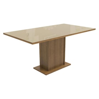 Foto 5 | Foto 5 | Juego de Comedor con Tablero de Vidrio y 4 Sillas Madesa Greta Crema Marrón Beige