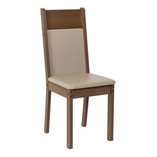 Foto 7 | Foto 7 | Juego de Comedor con Tablero de Vidrio y 4 Sillas Madesa Greta Crema Marrón Beige