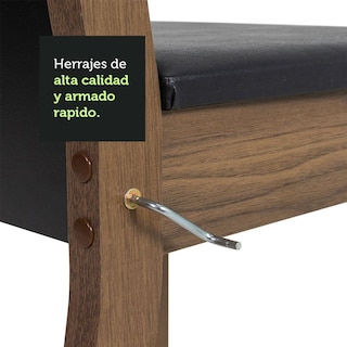 Foto 8 | Foto 8 | Juego de Comedor Mesa Madesa Elisa con Tablero de Madera 4 Sillas Marrón