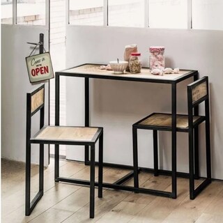 Foto 2 | Foto 2 | Juego de Comedor 3 Piezas Ilios Innova WH-23 Industrial Marrón
