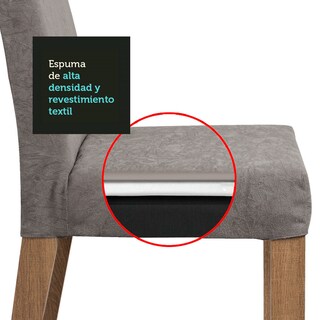 Foto 6 | Foto 6 | Juego de Comedor Madesa Keila con 4 Sillas Grises