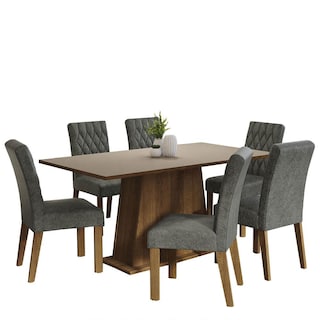 Foto 1 | Foto 1 | Comedor Madesa con 6 Sillas Gris