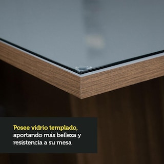 Foto 8 | Foto 8 | Juego de Comedor con Mesa de Vidrio y 6 Sillas Madesa color Marrón