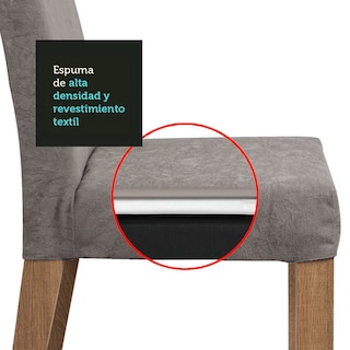 Foto 6 | Foto 6 | Comedor Madesa con 8 Sillas Gris