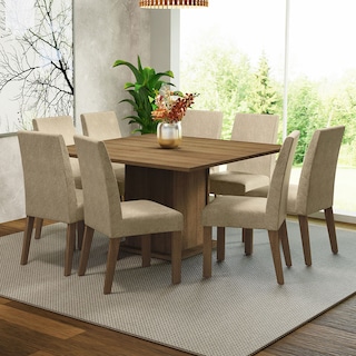 Foto 2 | Foto 2 | Comedor Madesa Beige con 8 Sillas