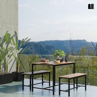 Foto 7 | Foto 7 | Comedor Mubson Naly Con 2 Taburetes Antecomedor Beige