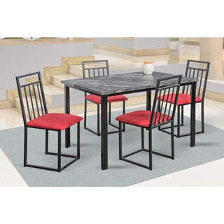 Foto 1 | Foto 1 | Comedor Mobilkraft Naya Rojo 4 Sillas Tubulares