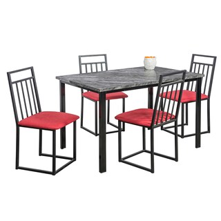 Foto 2 | Foto 2 | Comedor Mobilkraft Naya Rojo 4 Sillas Tubulares