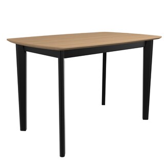 Foto 3 | Foto 3 | Mesa De Comedor Color Madera Y Negro Con 4 Sillas Con Estructura De Madera Maciza Y Asientos Acolchados