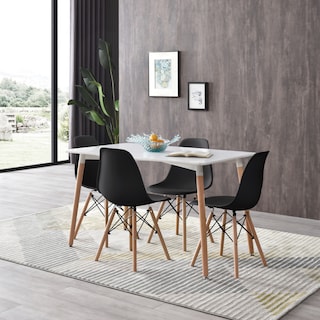 Foto 8 | Foto 8 | Comedor Alterego Blanco con 4 Sillas