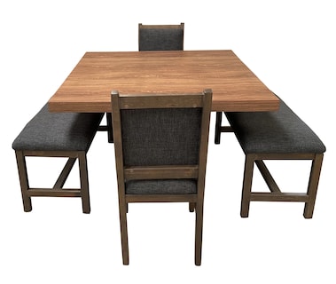 Foto 8 | Foto 8 | Set de Comedor 2 Sillas y 2 Bancas Salvanto Valencia Color Parota