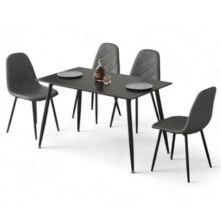 Foto 1 | Foto 1 | Juego De Comedor 4 Sillas Mesa Rectangular Vanguardista