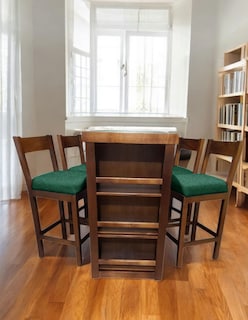Foto 1 | Foto 1 | Comedor Para 4 Personas De Madera De Parota Color Verde