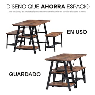 Foto 5 | Foto 5 | Comedor Industrial Bossa Dukka Mdf y Acero