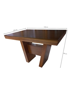 Foto 7 | Foto 7 | Comedor Para 6 Personas De Madera De Parota Color Gris Claro