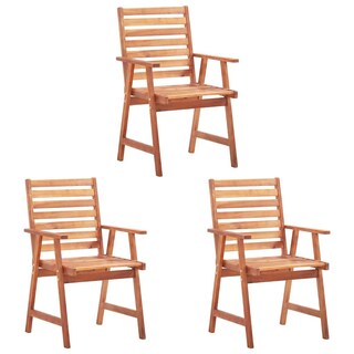 Foto 2 | Foto 2 | Sillas de Comedor para Patio VidaXL de Madera Maciza de Acacia 3 Piezas - Venta Internacional