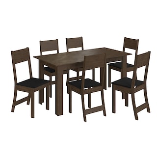 Foto 1 | Foto 1 | Comedor 6 Sillas Mesa Rectangular Mod Atlanta Café