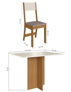 Foto 3 | Foto 3 | Comedor Mesa Rectangular Talita 4 Sillas Freijo 10089-1-797