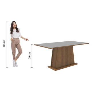 Foto 3 | Foto 3 | Mesa de Comedor Rectangular de Madera Madesa 5364 Marrón