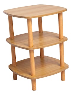 Foto 1 | Foto 1 | Mesa Auxiliar Pequeña Mesita De Noche Mesa Cuadrada Color Madera