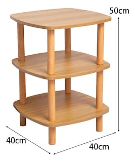 Foto 2 | Foto 2 | Mesa Auxiliar Pequeña Mesita De Noche Mesa Cuadrada Color Madera