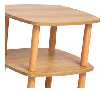 Foto 3 | Foto 3 | Mesa Auxiliar Pequeña Mesita De Noche Mesa Cuadrada Color Madera