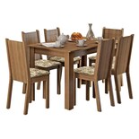 Conjunto De Comedor Madesa Maris Rustic/beige
