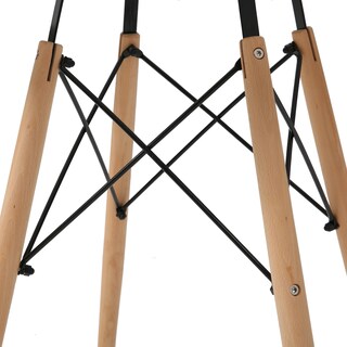 Foto 4 | Foto 4 | Mesa Redonda Color Negro Con Patas Y Tablero De Madera Mdf 80cm (diámetro)