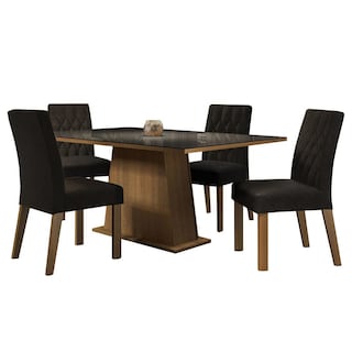 Foto 1 | Foto 1 | Juego de Comedor Mesa de Vidrio y 4 Sillas Madesa Oxford Mn 06