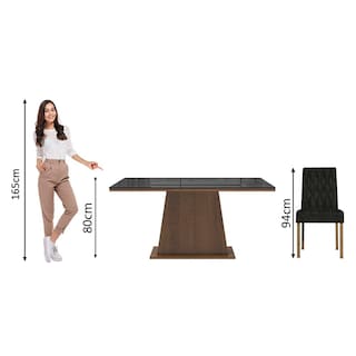 Foto 4 | Foto 4 | Juego de Comedor Mesa de Vidrio y 4 Sillas Madesa Oxford Mn 06