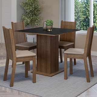Foto 1 | Foto 1 | Juego De Comedor Mesa Y 4 Sillas Madesa Oxford Samara Mnb