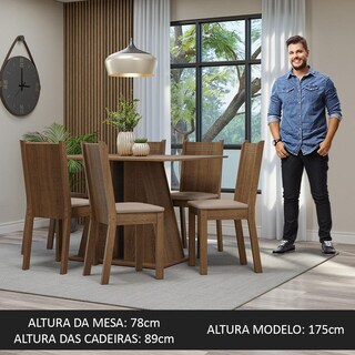 Foto 4 | Foto 4 | Comedor Madesa con 6 Sillas Sharon Café