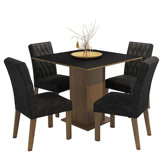 Foto 1 | Foto 1 | Comedor Madesa Marrón con 4 Sillas