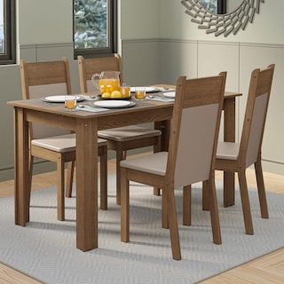 Foto 2 | Foto 2 | Juego de Comedor con Mesa y 4 Sillas Madesa 5009 Mc