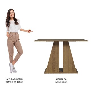 Foto 4 | Foto 4 | Mesa Rectangular Madesa Marrón