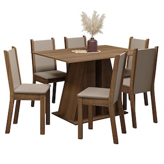 Foto 1 | Foto 1 | Comedor Madesa con 6 Sillas Wendy Mb Café