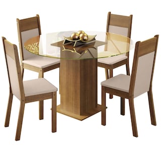 Foto 1 | Foto 1 | Juego De Comedor Con Mesa Redonda Y 4 Sillas Madesa Ana