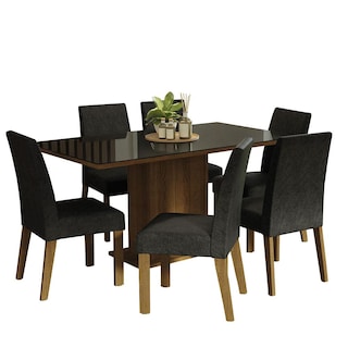 Foto 1 | Foto 1 | Juego De Comedor Mesa De Vidrio Y 6 Sillas Madesa Oxford Mn 07