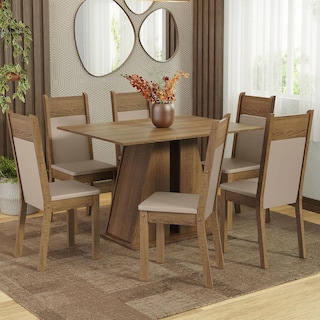 Foto 2 | Foto 2 | Juego De Comedor Mesa Y 6 Sillas Madesa Beverly Mb