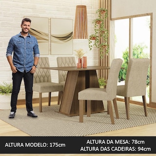 Foto 4 | Foto 4 | Juego De Comedor Mesa Y 4 Sillas Madesa Gisele Mi