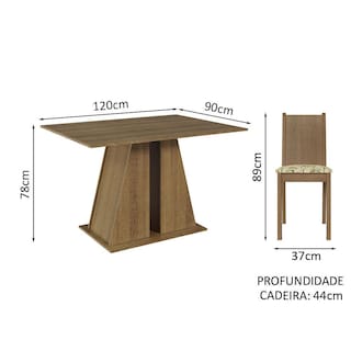 Foto 3 | Foto 3 | Juego De Comedor Mesa Y 6 Sillas Madesa Sharon Ml