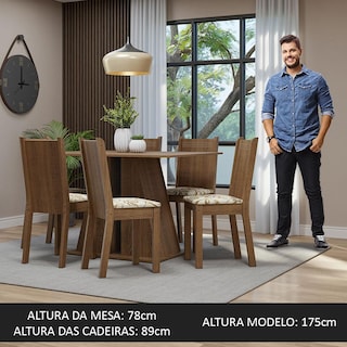 Foto 4 | Foto 4 | Juego De Comedor Mesa Y 6 Sillas Madesa Sharon Ml