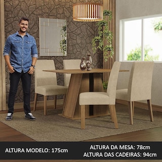 Foto 4 | Foto 4 | Juego De Comedor Con Mesa Y 4 Sillas Madesa Agnes Mi